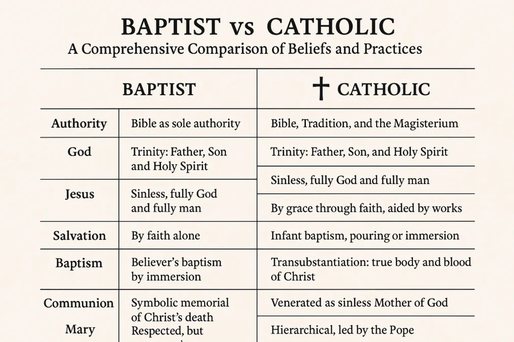 Baptist vs Catholic