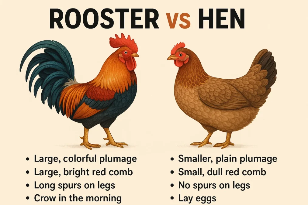 Rooster vs Hen