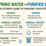 Spring Water vs Purified Water