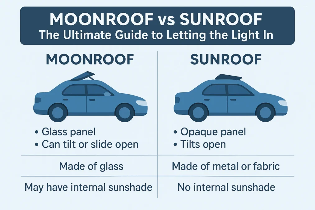 Moonroof vs Sunroof