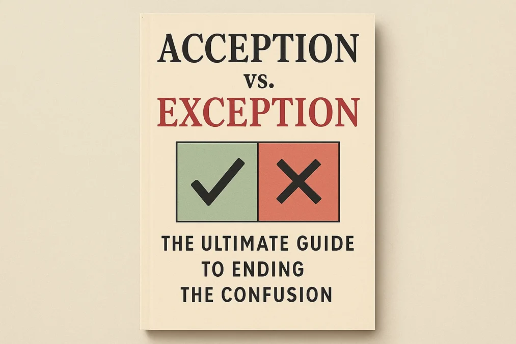 Acception vs Exception