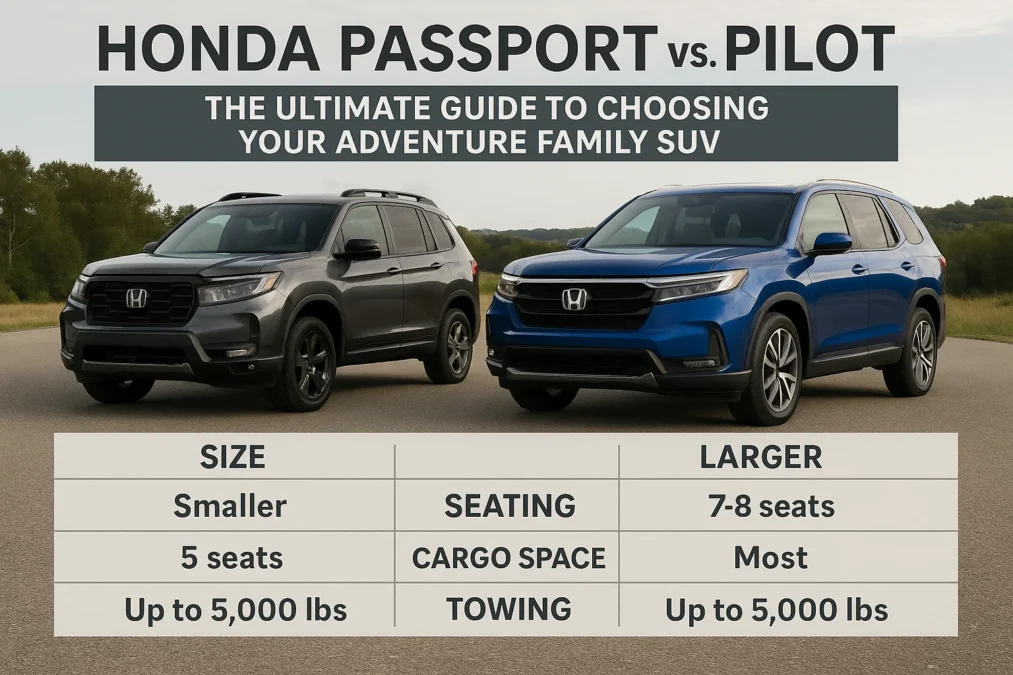 Honda Passport vs Pilot