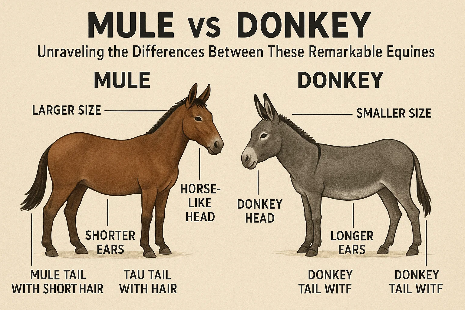 Mule vs Donkey
