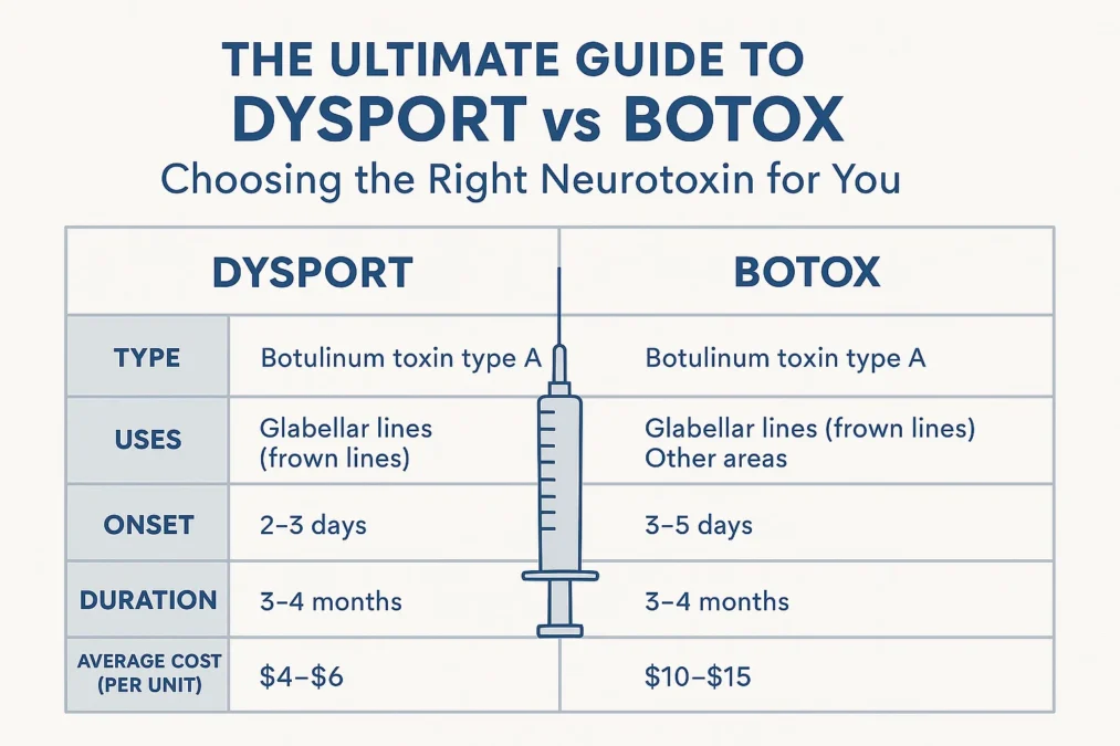 The Ultimate Guide to Dysport vs Botox: Choosing the Right Neurotoxin for You Dysport vs Botox