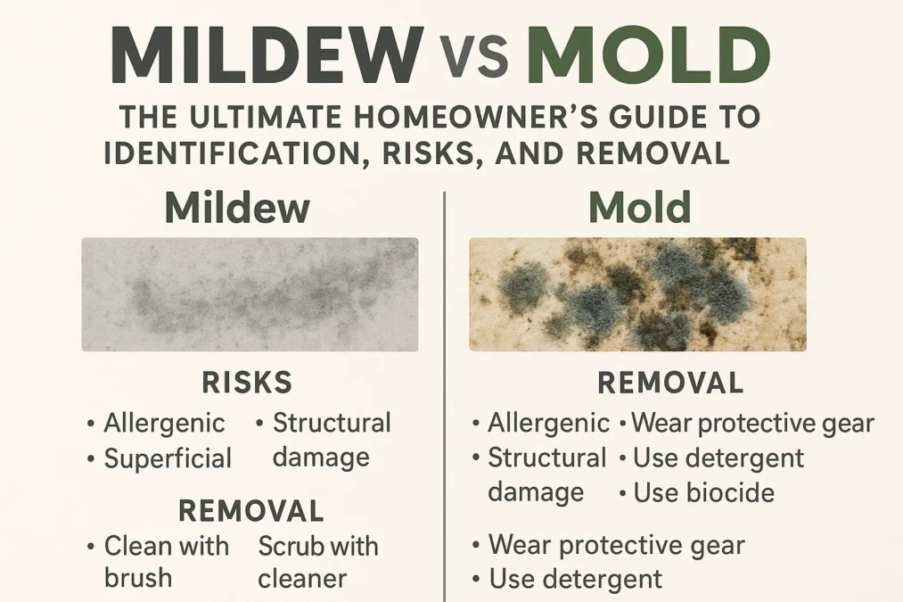 Mildew vs Mold: The Ultimate Homeowner's Guide to Identification, Risks, and Removal Mildew vs Mold