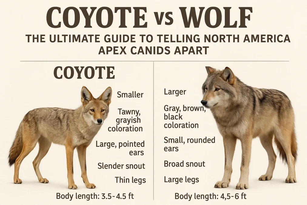 Coyote vs Wolf: The Ultimate Guide to Telling North America's Apex Canids Apart Coyote vs Wolf