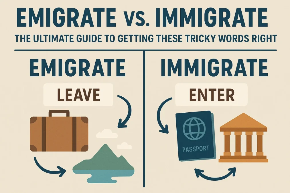 Emigrate vs Immigrate