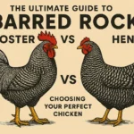 Barred Rock Rooster vs Hen