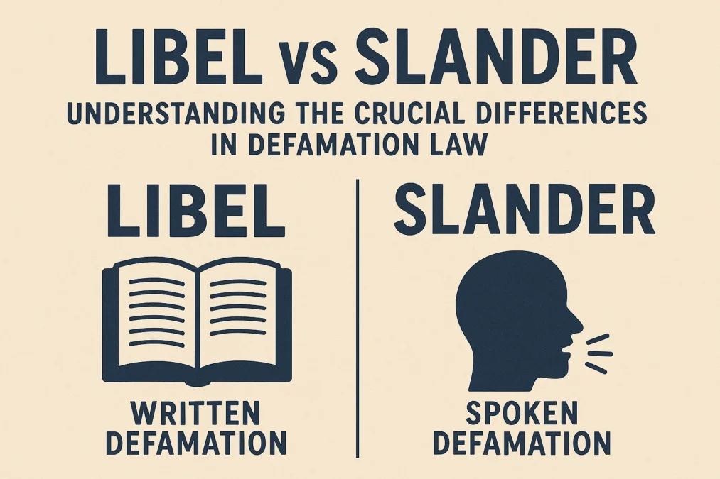 Libel vs Slander: Understanding the Crucial Differences in Defamation Law Libel vs Slander