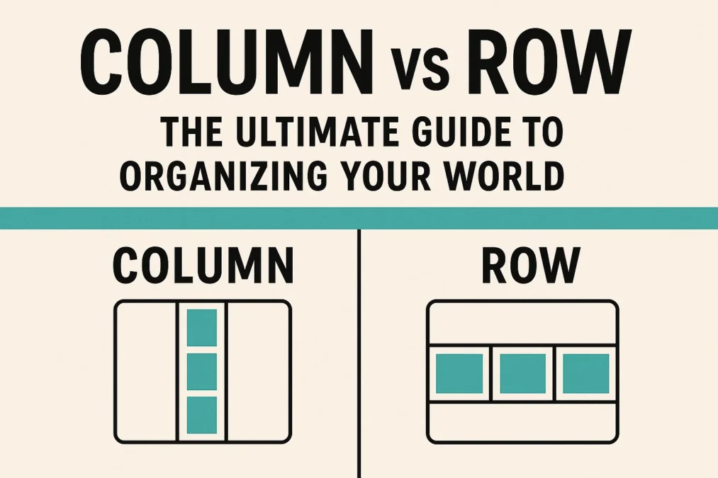 Column vs Row: The Ultimate Guide to Organizing Your World Column vs Row