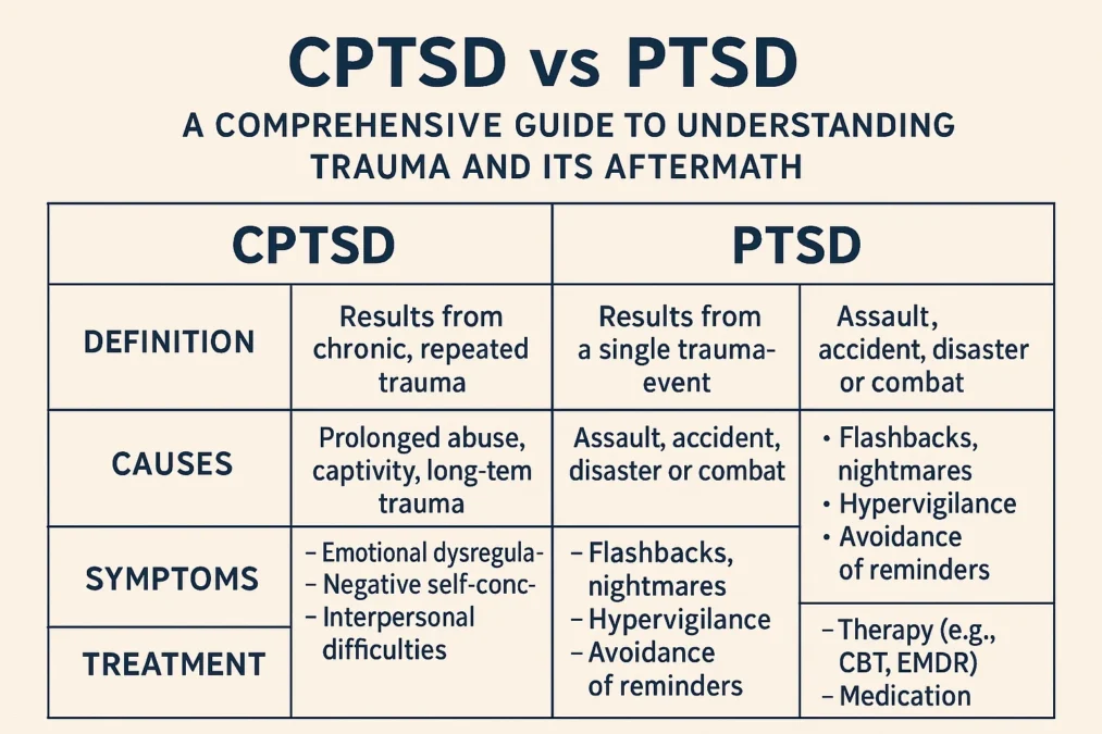 CPTSD vs PTSD: A Comprehensive Guide to Understanding Trauma and Its Aftermath CPTSD vs PTSD