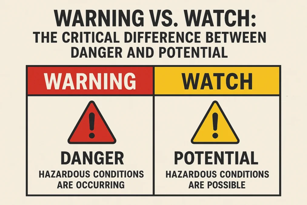 Warning vs Watch