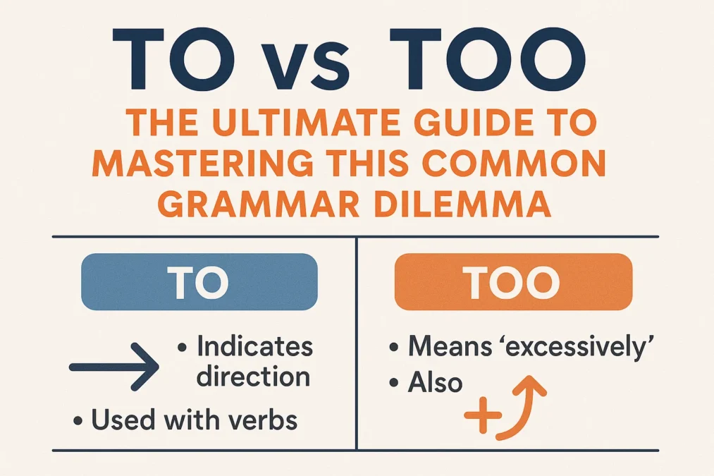 To vs Too: The Ultimate Guide to Mastering This Common Grammar Dilemma To vs Too