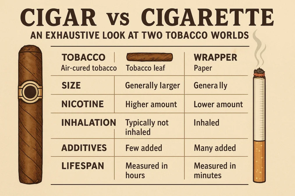 Cigar vs Cigarette: An Exhaustive Look at Two Tobacco Worlds Cigar vs Cigarette