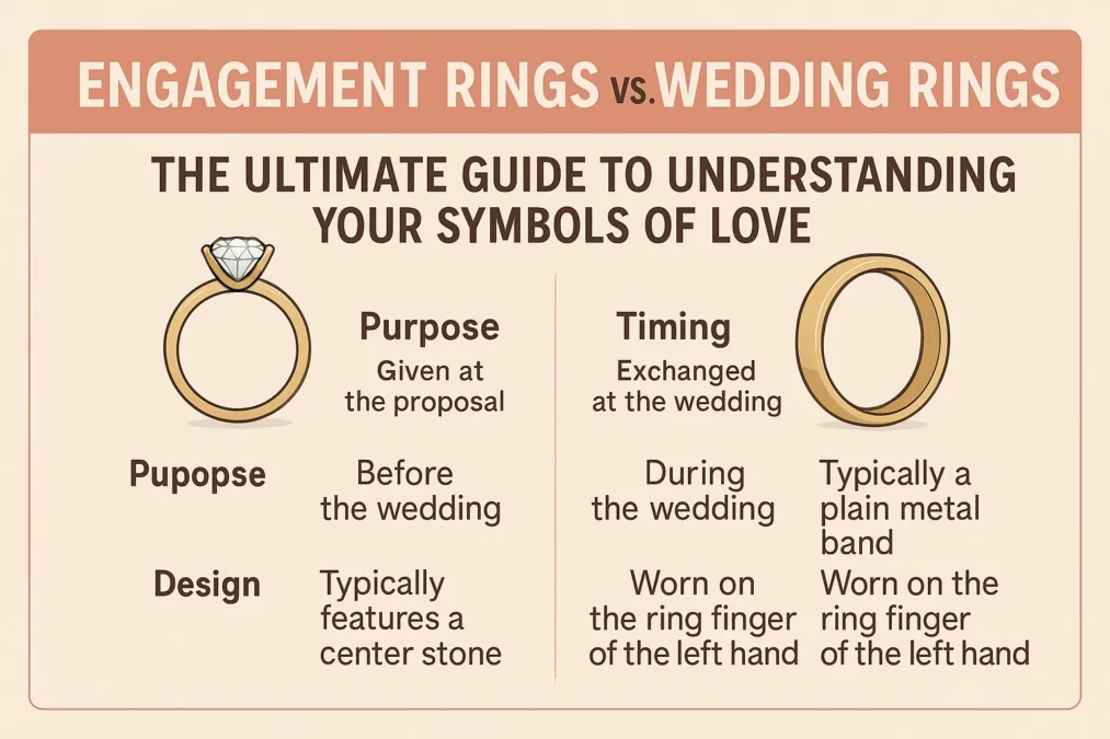 Engagement Rings vs Wedding Rings: The Ultimate Guide to Understanding Your Symbols of Love Engagement Rings vs Wedding Rings