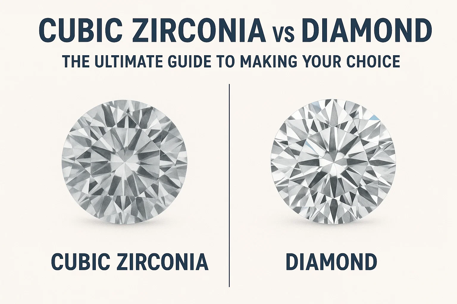 Cubic Zirconia vs Diamond