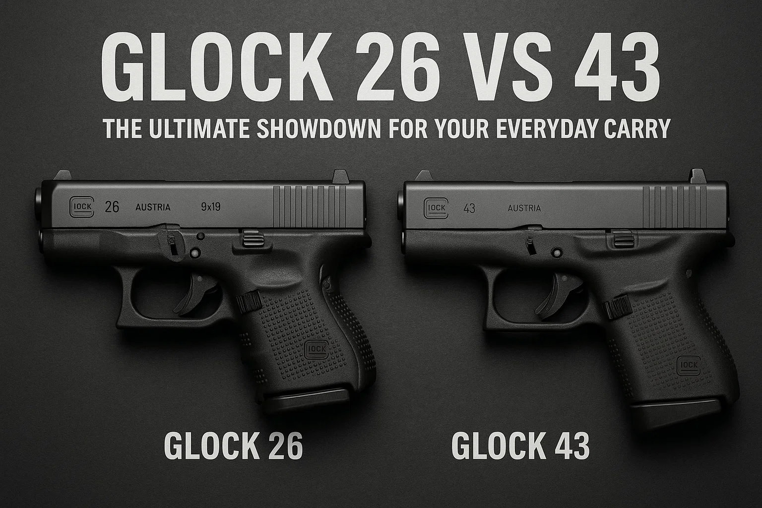 Glock 26 vs 43