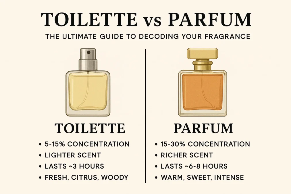Toilette vs Parfum Toilette vs Parfum