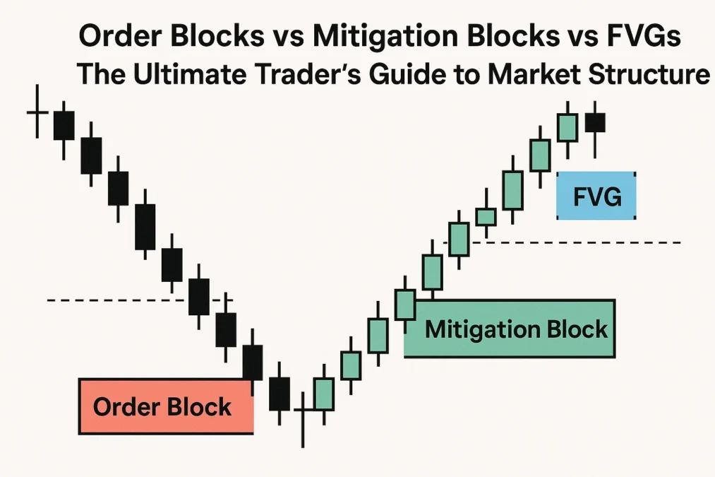 Order Blocks vs Mitigation Blocks vs FVGs