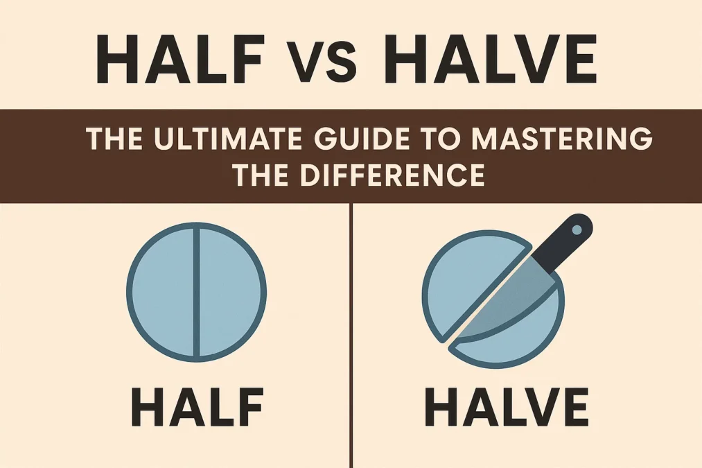Half vs Halve
